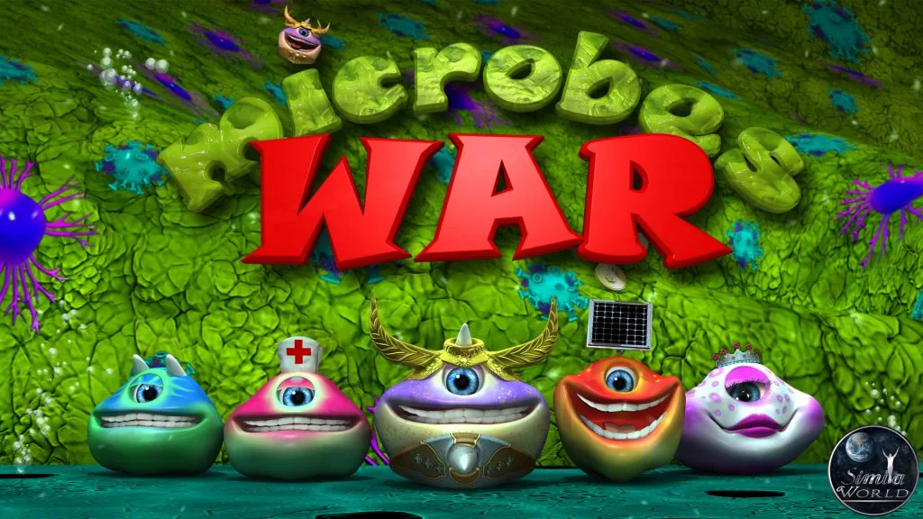 Microbes War — game artwork and production view