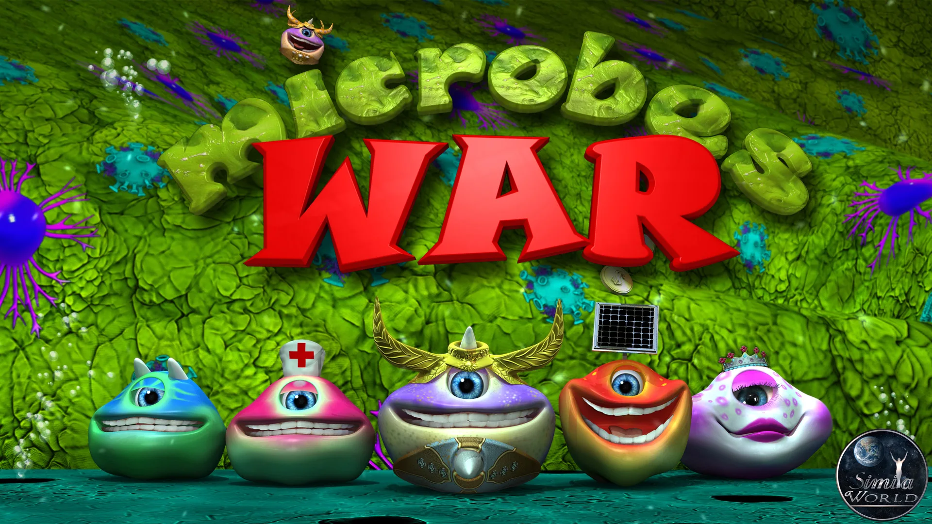 Microbes War — game artwork and production view