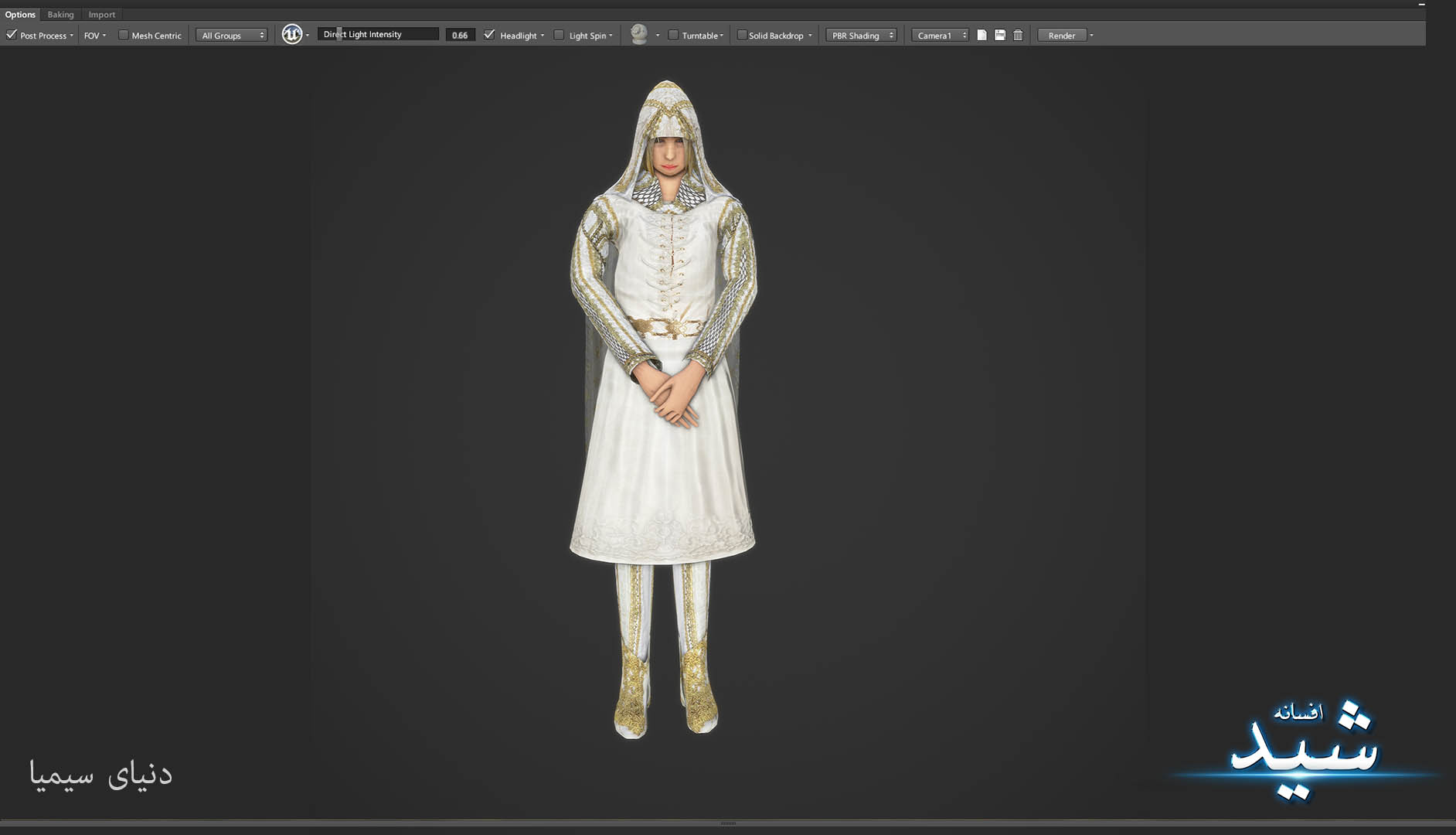 Legend of the light_Healer Character Texturing_Hadi Beheshti CG Artist Game Designer